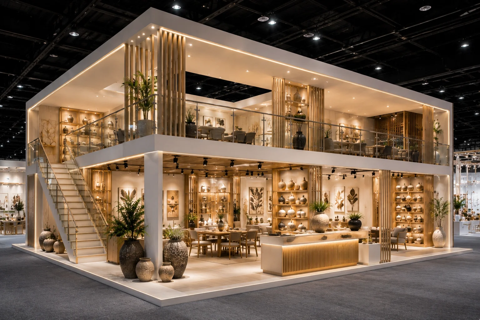 custom exhibition stall design for IHGF Delhi Fair Autumn
